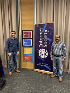 Ankur and Srinivasa at FOSSASIA Open Tech Summit 2020