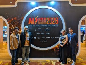 ISOC SG’s President Lim May-Ann moderated a panel at the AI Singapore Student Developer Conference