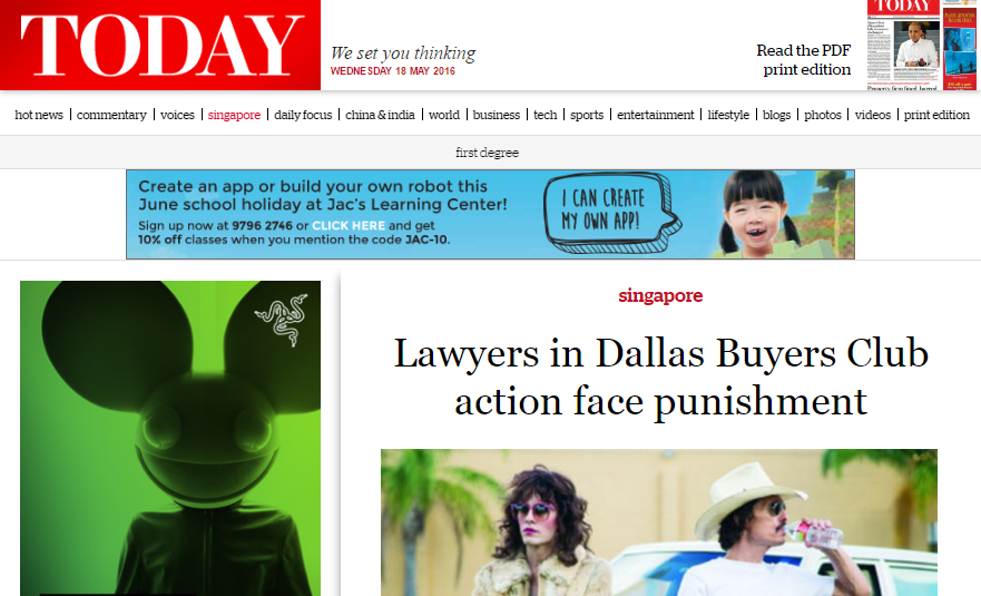 Lawyers who sent Dallas Buyers Club letters face&nbsp;consequences